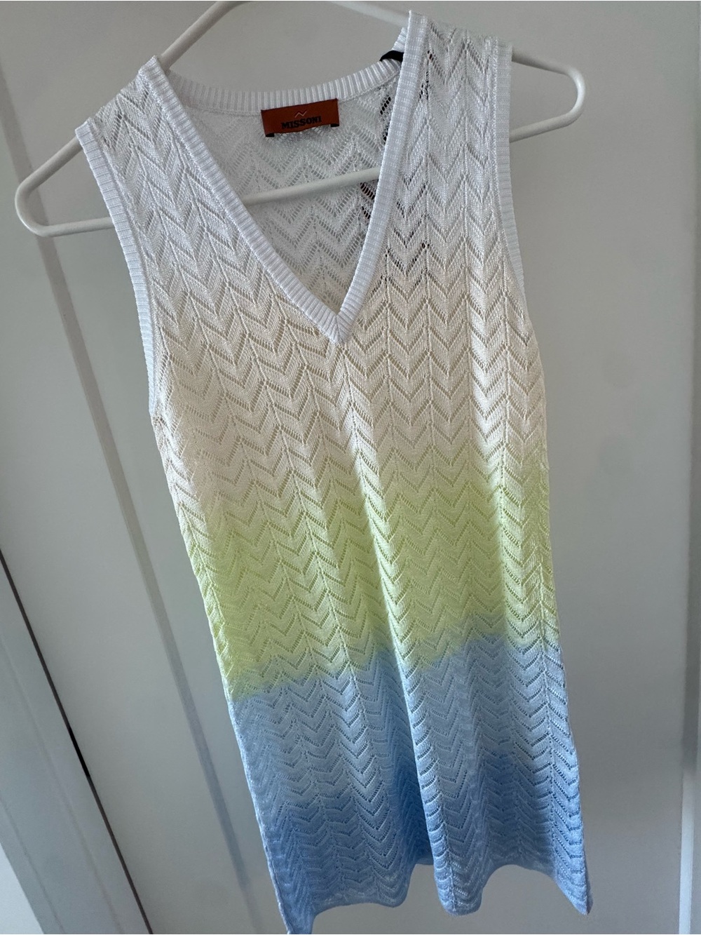 Missoni White Lace Knit Sleeveless Dress - Picture 4 of 4